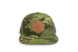 Leather Seal MultiCam® Flat Brim Trucker Hat