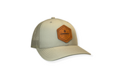 Leather Seal Patch Trucker Hat